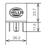 Hella Relay 12V 20/40A Spdt Res thumbnail 3