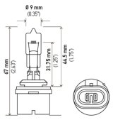 Hella Bulb 884 12V 27W Pg13 T325 thumbnail 3