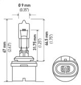 Hella Bulb 890 12V 27W Pg13 T325 thumbnail 7
