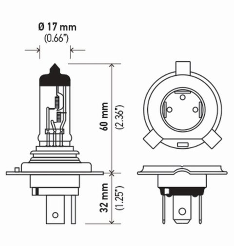 Hella Bulb 9003/Hb2 12V 60/55W P43T T46 Sb thumbnail 6
