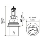 Hella Bulb 9004/Hb1 12V 65/45W P29T Longlife thumbnail 2
