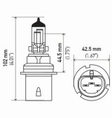 Hella Bulb 9004/Hb1 12V 65/45W P29T T46 Sb thumbnail 7