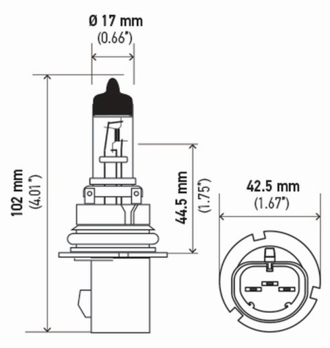Hella Bulb 9007/Hb5 12V 65/55W Px29T T4625(2) thumbnail 2
