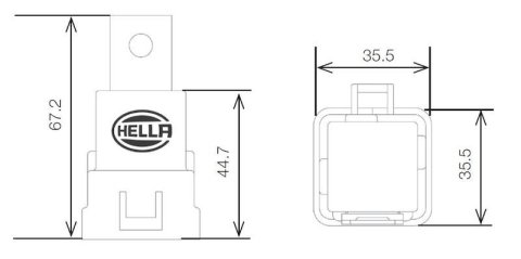 Hella Relay 24V 10/20A Spdt Res Wthr Bkt thumbnail 7