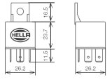 Hella Relay Mini Iso 5 Pole 12V Spdt Bkt thumbnail 9