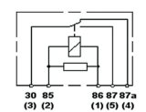 Hella Relay Mini Iso 5 Pole 24V Spdt Res Bkt thumbnail 5