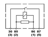 Hella Relay Mini Power Iso 4 Pole 12V Spst Res Bkt thumbnail 7