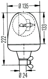 Hella Rotating Lamp H 24V Yellow Mgs24 2Rl thumbnail 7