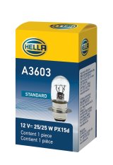 Hella Bulb 3603 12V 25/25W Px15D T6 thumbnail 5