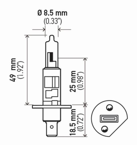 Hella Bulb H1 12V 55W P145S T25 Sb thumbnail 8