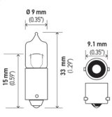 Hella Bulb H20W 12V 20W Ba9S T275 thumbnail 9