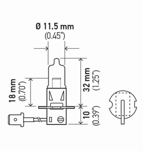 Hella Bulb H3 12V 55W Pk22S T325 +50 (2) thumbnail 6