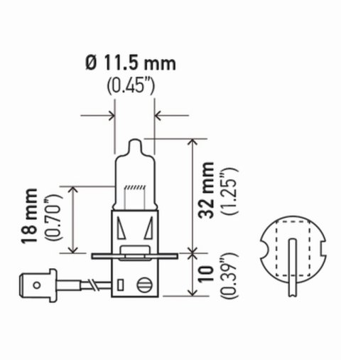 Hella Bulb H3 12V 55W Pk22S T325 +50 (2) thumbnail 7