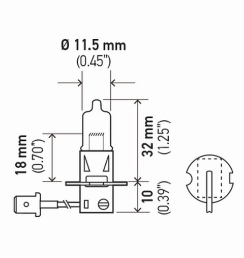 Hella Bulb H3 12V 55W Pk22S T325 Sb thumbnail 2
