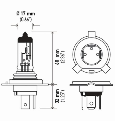 Hella Bulb H4 12V 60/55W P43T T4625 Sb thumbnail 6