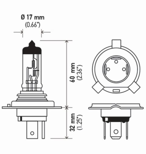 Hella Bulb H4 12V 60/55W P43T T4625 Sb thumbnail 7