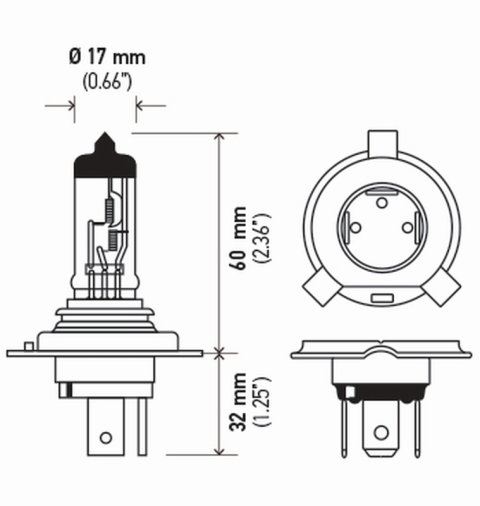Hella Bulb H4 12V 60/55W P43T T4625 Sb thumbnail 8
