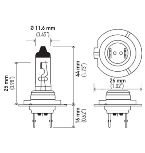 Hella Bulb H7 12V 55W Px26D T4625 +50 thumbnail 8