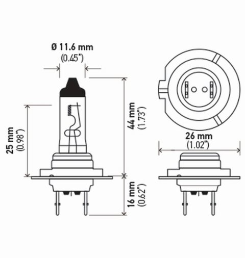 Hella Bulb H7 12V 55W Px26D T4625 Sb thumbnail 4