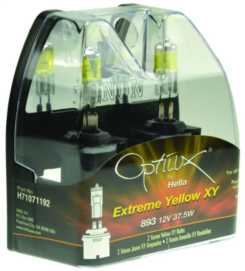 Hella Optilux 893 12V 37.5W Extreme Yellow Bulbs (Pair) thumbnail 3