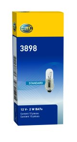 Hella 3898 12V 2W BA7s T2 Halogen Bulb (Min Order Qty 10) thumbnail 4