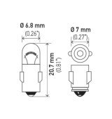 Hella 3898 12V 2W BA7s T2 Halogen Bulb (Min Order Qty 10) thumbnail 8