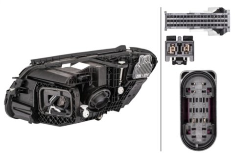Hella 19-20 Mercedes-Benz C Class Headlamp Rh W/O Led Module thumbnail 4