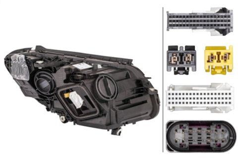 Hella 2019 Mercedes-Benz C Class Headlamp Lh W/O Led Dyn thumbnail 4