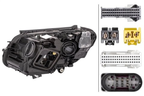 Hella 2019 Mercedes-Benz C Class Headlamp Rh W/O Led Dyn thumbnail 4