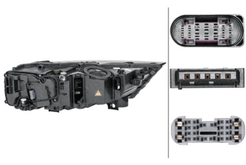 Hella 2017-2019 Audi Q7 Halogen Headlight Assembly thumbnail 1