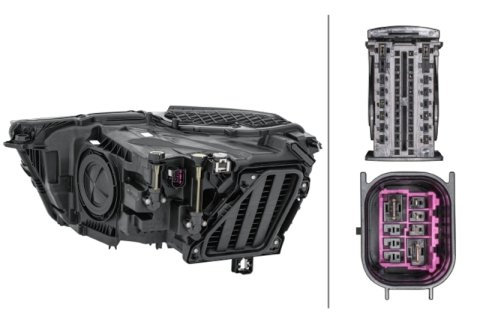 Hella 2019-2022 Audi Q3 Headlight Assembly thumbnail 4