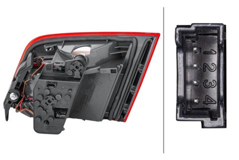 Hella 2011-2016 BMW 528i Left Inner Tail Light thumbnail 4