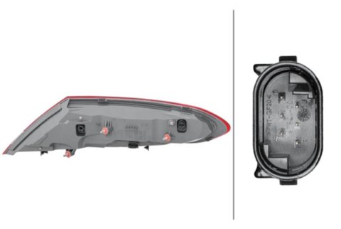 Hella 2017-2018 Mercedes-Benz C300 Left Outer Tail Light thumbnail 2