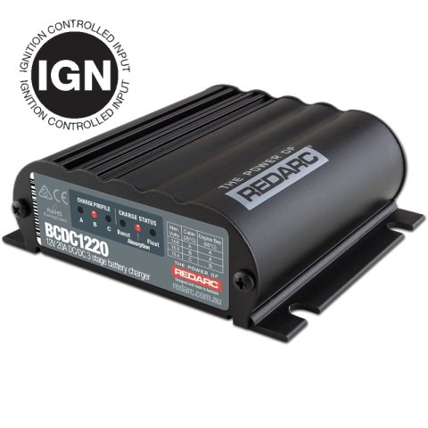REDARC DC/DC 3-Stage In-Vehicle Battery Charger (Ignition Control) - 12V 20A thumbnail 2