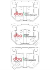 DBA 06-07 Subaru WRX SP500 Rear Brake Pads thumbnail 3