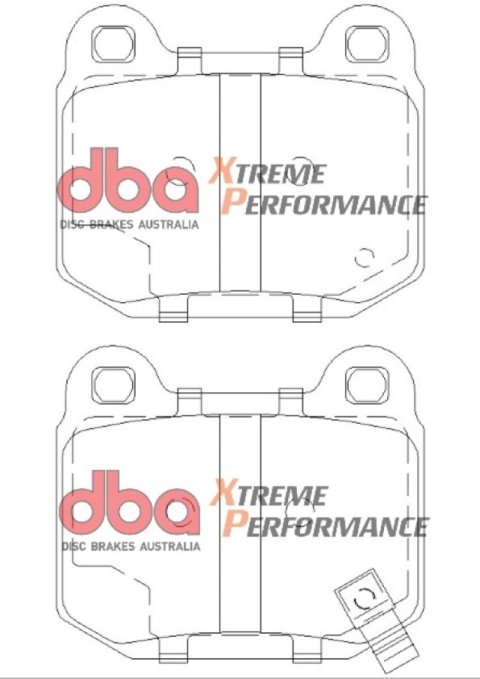 DBA 03-06 EVO / 04-09 STi / 03-07 350Z Track Edition/G35 w/ Brembo XP650 Rear Brake Pads thumbnail 7