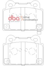 DBA 08-14 Mitsubishi EVO XP650 Rear Brake Pads thumbnail 4