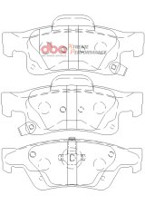 DBA 10-15 Camaro XP650 Front Brake Pads thumbnail 4