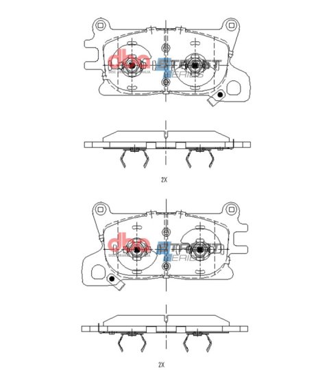 DBA 2021+ Genesis GV80 Street Series Rear Brake Pads