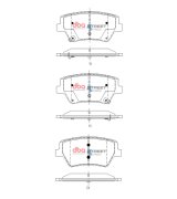 DBA 2021+ Genesis GV80 Street Series Rear Brake Pads thumbnail 1