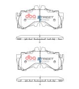 DBA 2017+ Lexus LC500 Street Series Front Brake Pads thumbnail 1