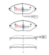 DBA 16-21 Volkswagen Golf (Mk VII) Street Series Front Brake Pads thumbnail 1