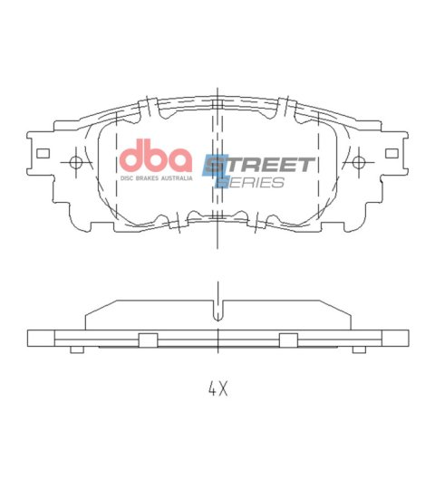 DBA 2018+ Toyota C-HR Street Series Rear Brake Pads thumbnail 1