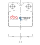 DBA 2012+ Tesla S Street Series Hand/Parking Brake Pads thumbnail 1