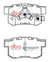 DBA 10-18 Acura RDX Street Series Rear Brake Pads thumbnail 5