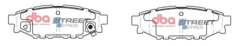 DBA 13-16 Scion FR-S (Solid Rear Rotor) Street Series Rear Brake Pads