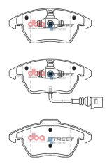 DBA 06-13 Volkswagen GTI (MkV/MkVI) Street Series Front Brake Pads thumbnail 1