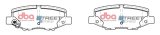 DBA 07-17 Jeep Wrangler Street Series Rear Brake Pads thumbnail 1