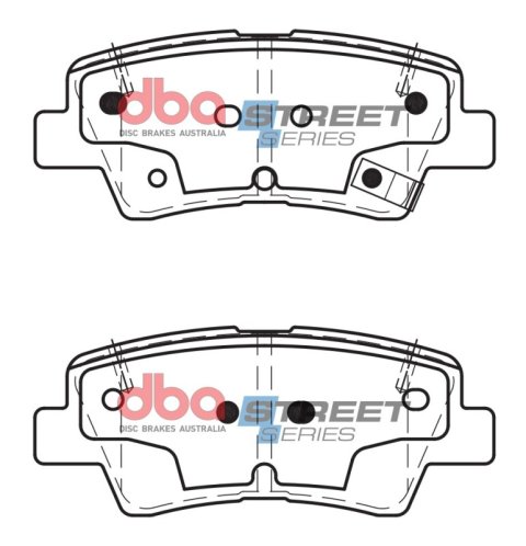 DBA 12-17 Hyundai Accent (Rear Rotor) Street Series Rear Brake Pads