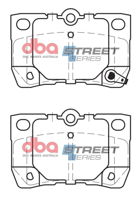 DBA 07-11 Lexus GS350 Street Series Rear Brake Pads
